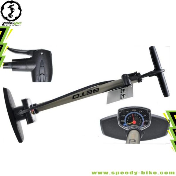 Bomba Beto De Pie P-115g Acero Con Medidor