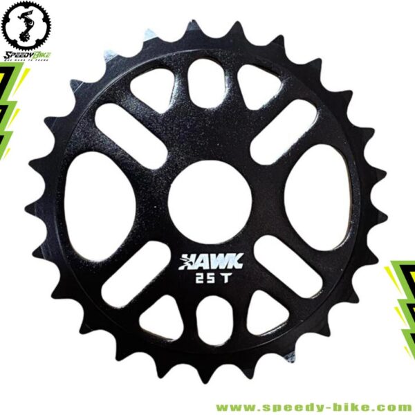 Coronilla 25t Hawk Aluminio Negro