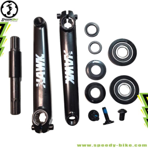 Cranks Hawk C/America Sellado 175mm Negro