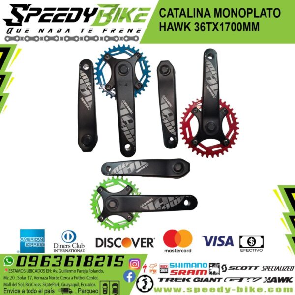 Catalina Monoplato Hawk 36tx1700mm Rojo