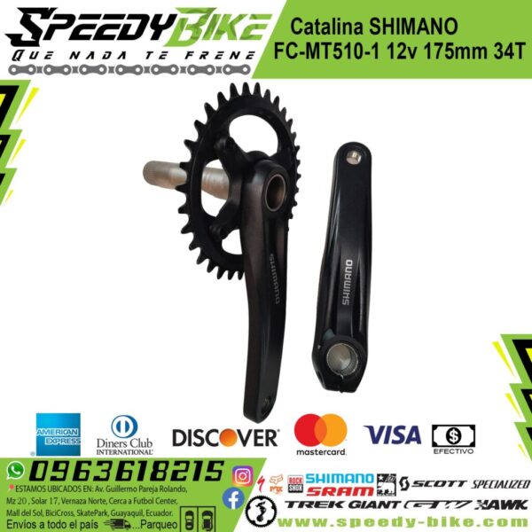 Catalina Shimano Fc-Mt510-1 12v 175mm 34t S/Pistas Caja