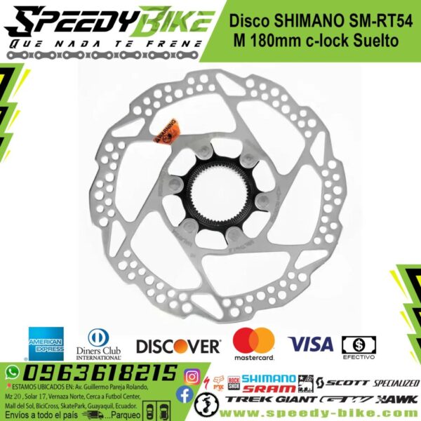 Disco Shimano Sm-Rt54 M 180mm C/Lock Suelto