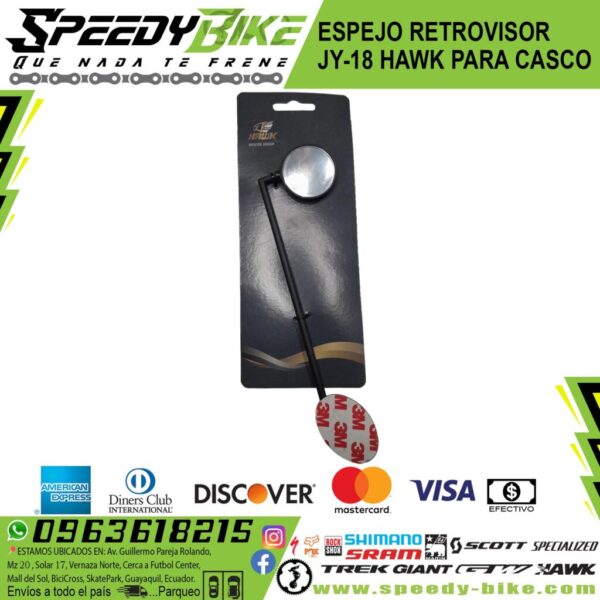 Espejo Retrovisor Jy-18 Hawk Para Casco