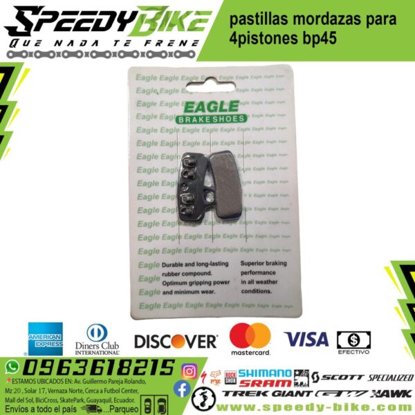 Pastillas Mordazas Para 4pistones Bp45