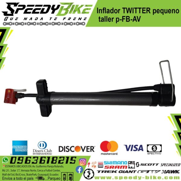 Inflador Twitter Pequeno Taller P/Fb-Av