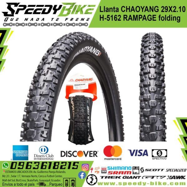 Llanta Chaoyang 29x2.10 H-5162 Rampage Folding