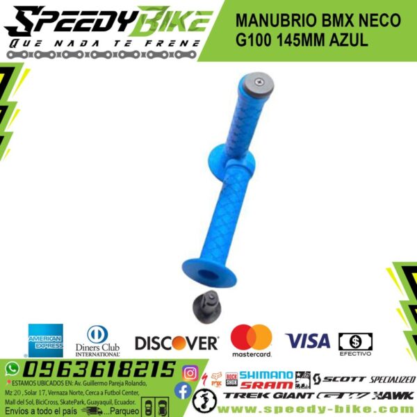 Manubrio Bmx Neco G100 145mm Azul