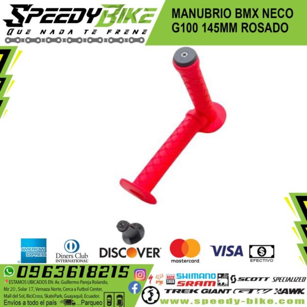 Manubrio Bmx Neco G100 145mm Rosado