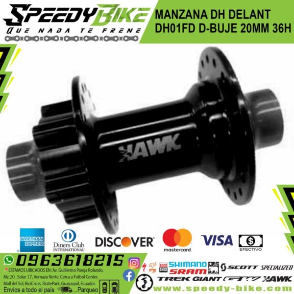 Manzana Dh Delant Dh01fd D/Buje 20mm 36h