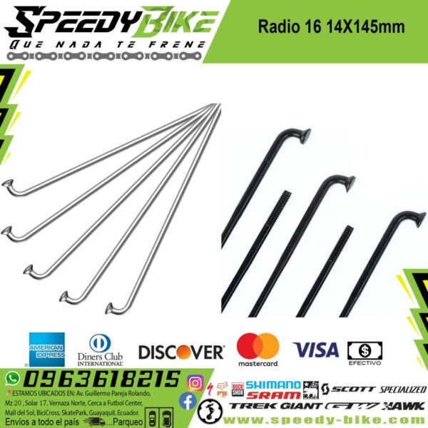 Radio 16 14x145mm Cromado Tw