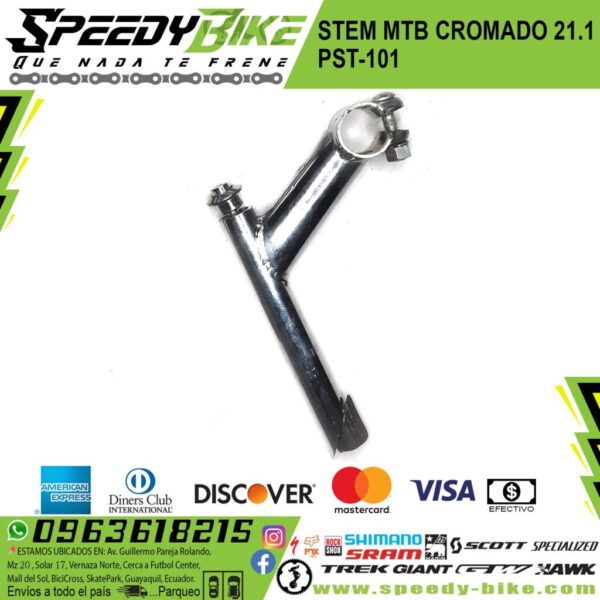 Stem Mtb Cromado 21.1 Pst-101 Chino