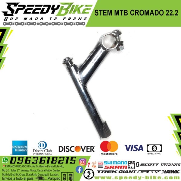 Stem Mtb Cromado 22.2 Expander Pst101 Ch