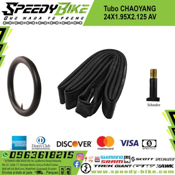 Tubo Chaoyang 24x1.95x2.125 Av Funda