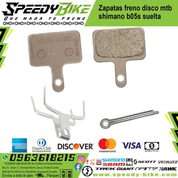 Zapatas Freno Disco Mtb Shimano B05s Suelta