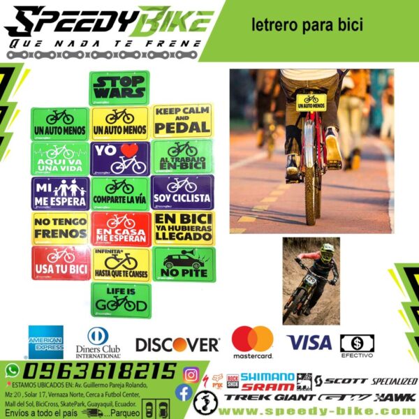 Letrero Para Bici