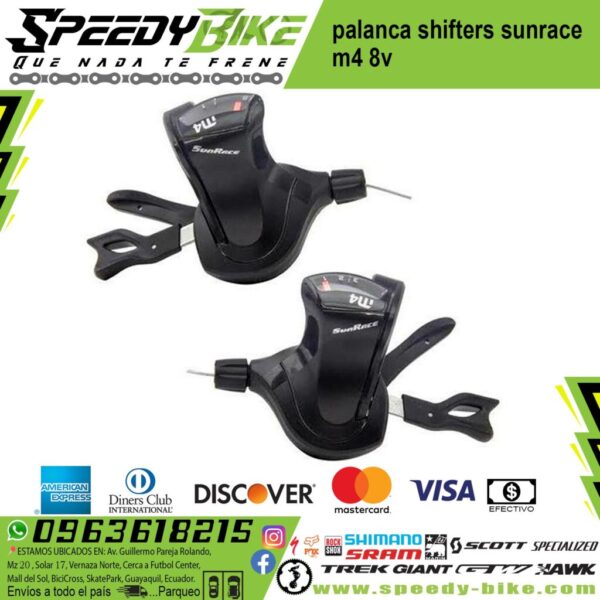 Palanca Shifters Sunrace M4 8v