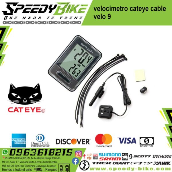 Velocimetro Cateye Cable Velo 9